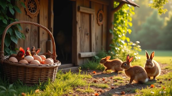 Vente directe de volailles fermières et lapins fermiers